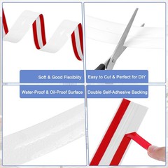 Wall Corner Protector Moulding Trim Peel and Stick Wall Corner Guards Trim Fl…