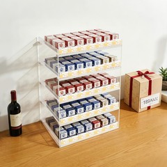 Wall Mounted Acrylic Cigarette Display Organizer With Auto Cigarette Pusher