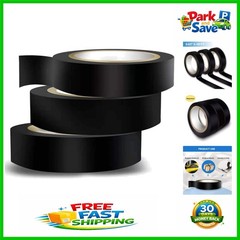 3PCS Black Electrical Tape: Flame Retardant & Waterproof, 0.62 in X 49 ft