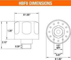 DC Hydraulic Power Unit Breather Cap, Free Flow Ventilator for Reservoir, Oil…