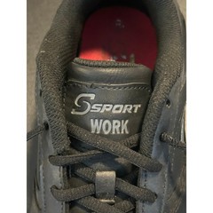 S Sport by Skechers Mens 9.5 Work Shoes Black Slip Resistant Memory Foam F184-6