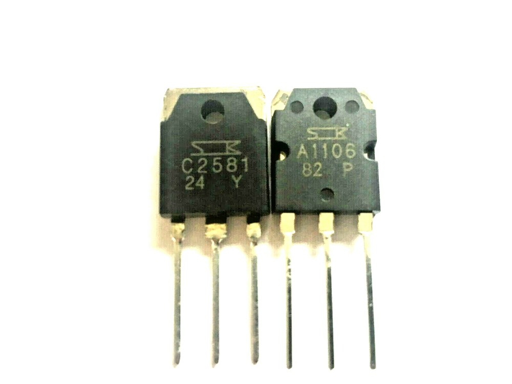 4 Pairs | 2SC2581 + 2SA1106 Sanken Silicon NPN+PNP Transistor | FREE US Shipping