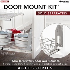 Rev-A-Shelf Kitchen Cabinet Pull Out Shelf Organizer, 24 x 22 In, 5WB2-2422-CR-1