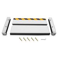 Flood Barrier for Home Aluminum Alloy Garage Door Water Barrier H15.7in W31.5in