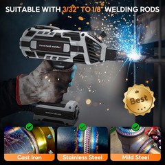Tvgoo Portable Handheld Welding Machine – 110V IGBT Inverter Grey