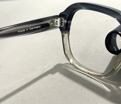 Vintage Binocular Loupe Glasses Clip-On Dental Optician Jeweler Germany W/ Case