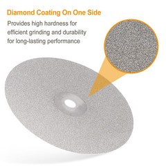 Diamond Flat Lap Disc Set 6″ x 1/2″ Arbor 50-3000 Grit 16 Sizes Grinding Wheel