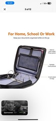 Durable 3 Ring Binder with Zipper, Sturdy Storage to Keep Documents Organized, 3