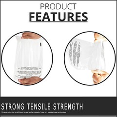 200 10×13 Premium Suffocation Warning Clear Plastic Self Seal Poly Bags 1.5 Mil