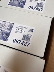 NIB Waverly Hall Blank A7 White Envelope 1000CT 70lbs Square Flap 5.25” x 7.25”