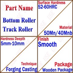 4PCS Bottom Roller For Kubota SVL65 SVL65-2 SVL75 SVL90-2 SVL75-2 SVL95 SVL97