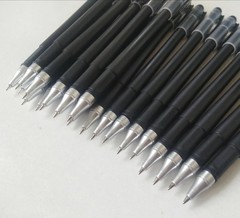Bolígrafos de gel negros de 0,5 mm, tinta de gel premium y agarre cómodo