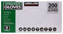 Kirkland Signature. Nitrile Exam Gloves, Medium. 400 Count Gloves
