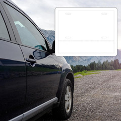 100 Pcs Temporary Paper Tags Blank License Plates 8.5 x 11 Inches Printable Tear