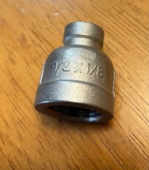 Reducing Coupling 1/2″ Female x 1/8″ FNPT T-316 Stainless Steel NEW OPEN BOX