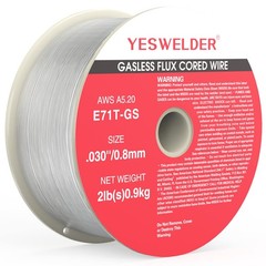 Flux Core Gasless MIG Wire, E71T-GS Mild Carbon Steel .030-Inch Diameter 2-Po…