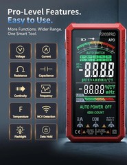 Digital Multimeter Tester Auto-Ranging TRMS 6000 Counts Voltmeter Smart Recharge
