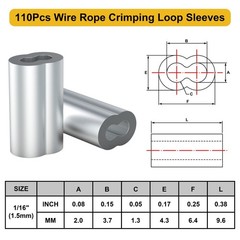 1/16 Wire Rope 304 Stainless Steel Cable, 328ft Cable Wire 7×7 Strand Core wi…