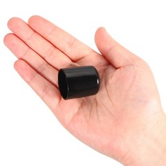 12 Pack 7/8″ ID Round Rubber End Caps Flexible Rubber Bolt Covers Caps Black