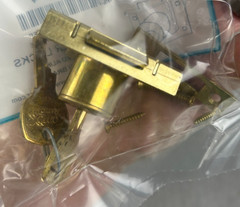 CompX Fort Locks C8131-107-4 Drawer Locks Satin Brass Keyed Alike New