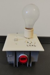 Dim Bulb Tester w/ 100W Bulb & Voltmeter Current Limiter for Amplifiers Stereos