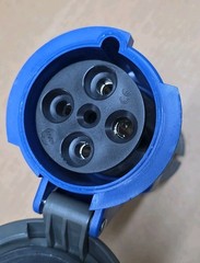 Pass & Seymour PS460C9-W 60A 250V 4 3ph Pin Watertight Connector