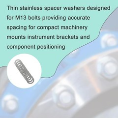 mm 304 Stainless Flat Washer Shim Set 48pcs 0.1/0.2/0.3/0.5mm Each 12pcs – Th…