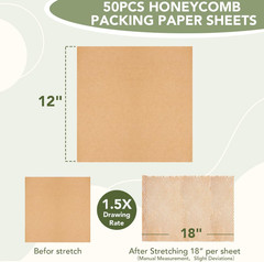 Honeycomb Packing Paper Cushion Wrap Sheets Packing Moving Shipping Lock Protect