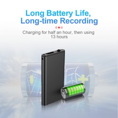 Hidden Voice Activated Recorder Digital Audio Dictaphone Recording Device Spy