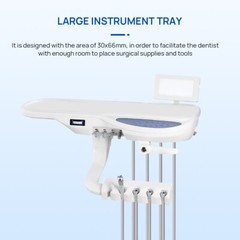 TJ2688-F6 Dental Unit Chair Computer Controlled DC Motor PU Leather Doctor Stool