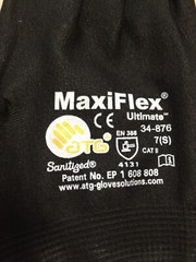 ATG MaxiFlex Ultimate 34-876 Seamless Knit Nitrile Coated Gloves 2 Pairs Small