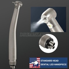 LED E-generator Fiber Optic 4 Water Spray Handpiece 4H Standard Head Dental