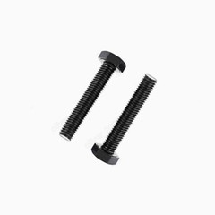 M9 Black 12.9 Steel Hexagon Head Bolts Screws DIN933 Pitch 1.0 / 1.25 / 1.5
