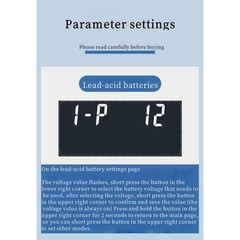 Battery Monitor Meter With LCD Display 12v 24v 36v 48v 60v 72v For Marine Boat