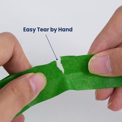 Green Masking Tape 6 Rolls Clean Removal Ideal for Painting Automotive and DIY