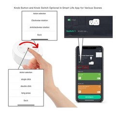 For Zigbee Compatible Smart Knob Dimming Switch For Any Room In Your Home