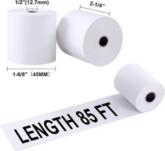 2-1/4″ X 85′ Thermal Paper Rolls for Credit Card -2.25 x 85 ft Thermal Paper …