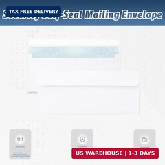 100PCS #10 Business Envelopes Self Seal White Letter Size No Window Security