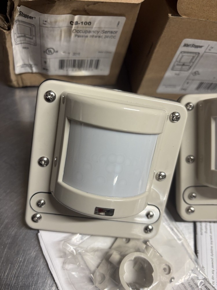 TWO-Wattstopper CB-100 Beige Occupancy Sensor Passive Infrared 24VDC-