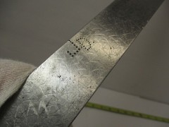 Hand Scraper with ” Scraped ” Finish Way Scraper 18″ Long w/ Handle Blunt End VG