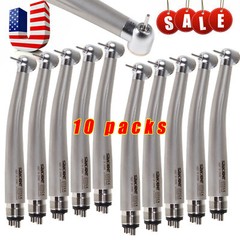 10pcs SANDENT NSK PANA MAX Style Dental High Speed Handpiece Push Button 4 Hole
