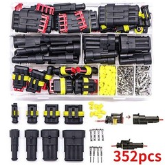 Car Truck Boat 1-6 Pin Waterproof Electrical Connectors Kit with Terminals Seals