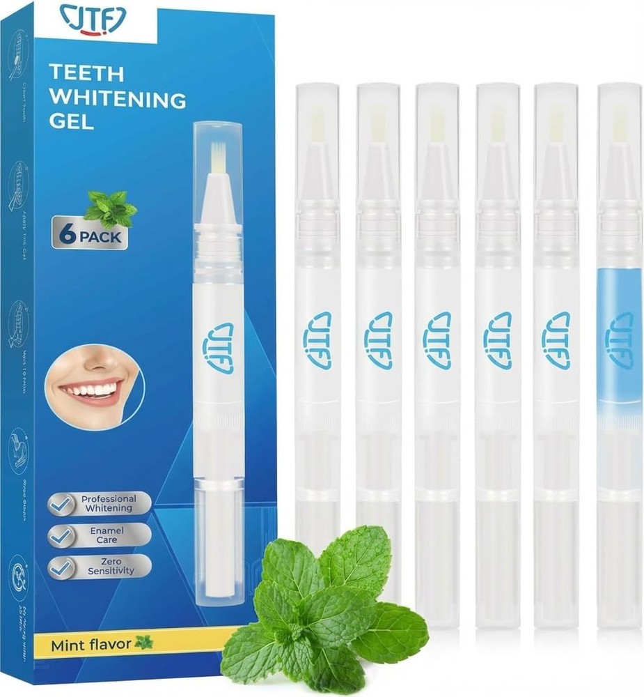 JTF Teeth Whitening Pen Kit: 35% Carbamide 0.07 Ounce (Pack of 6), White
