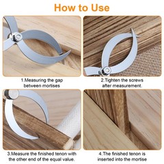 Inside Outside Caliper Gauge Double Ended Bowl Caliper Clearance Measuring Ruler
