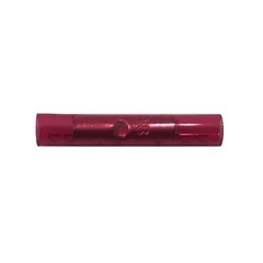 (100) Nylon Insulated Red Butt Connector 22-18 Gauge Wire Terminal Splice Crimp