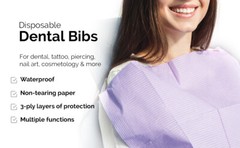 Up to 2000, Disposable Dental Bibs 3-Ply Waterproof Medical Tattoo Towel 13″x18″