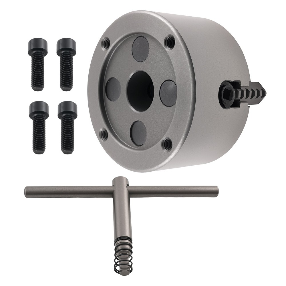 100mm 4 Jaw Self Centering Metal Chuck K72-100 3.93″ Cast Iron Lathe K72100
