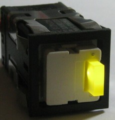 Honeywell AML 20 Yellow LED Push ON/OFF SPDT Micro Switch – 125 V AC/DC – 100 mA
