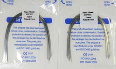 200Pcs Dental Orthodontic Niti Arch Wire Rectangular Round Natural Bracket Brace