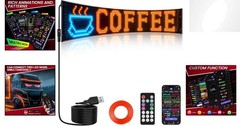 Easy Install 23”x5” LED Sign with Customizable App Control for Maximum Impact